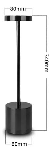 Candeeiro LED de Mesa Recarregável Touch – Sem Fio | 3 Temperaturas de Luz | Design Premium em Alumínio