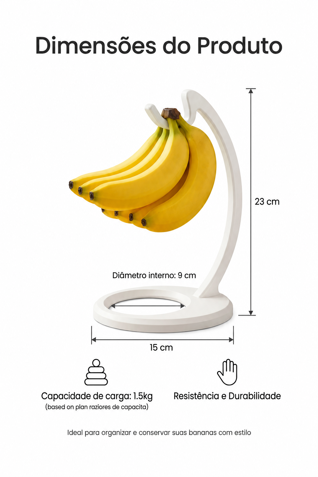 Suporte para Bananas Conserva Frutas
