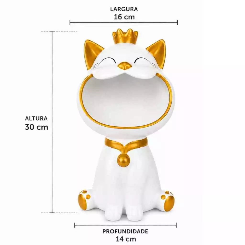 Organizador Gato Decorativo Multiuso