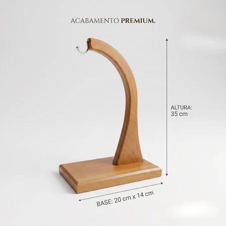 Suporte Para Banana De Madeira Maciça