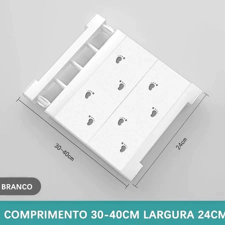 Prateleira Ajustável Multiuso Aço Inoxidável
