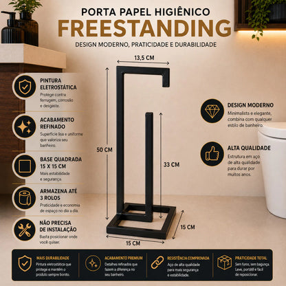 Suporte De Papel Higiênico Tubo de Chão Housee