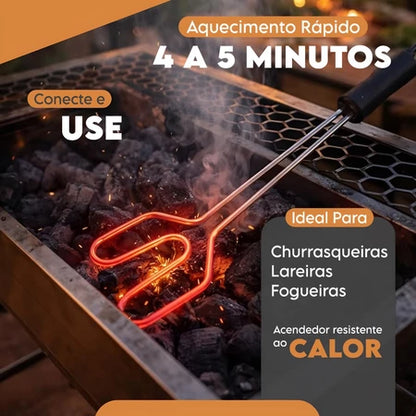 Acendedor Elétrico Churrasqueira 1200W