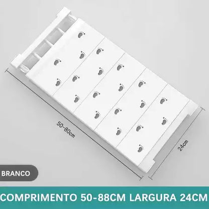 Prateleira Ajustável Multiuso Aço Inoxidável