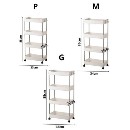 Organizador Multiuso com Rodinhas – Mais Espaço e Organização para sua Cozinha