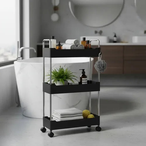 Organizador Multiuso com Rodinhas – Mais Espaço e Organização para sua Cozinha