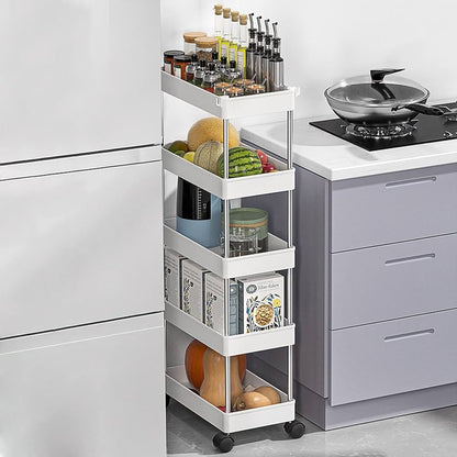 Organizador Multiuso com Rodinhas – Mais Espaço e Organização para sua Cozinha