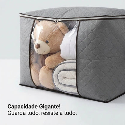 Organizador de Roupas com Visor Transparente – Proteção, Organização e Praticidade para seu Guarda-Roupa