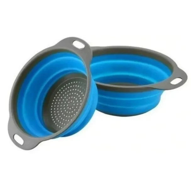 Escorredor de Silicone para Alimentos Dobrável
