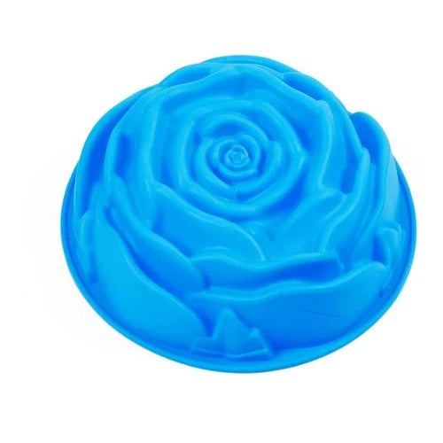 Forma para Bolo de Silicone Formato Rosa