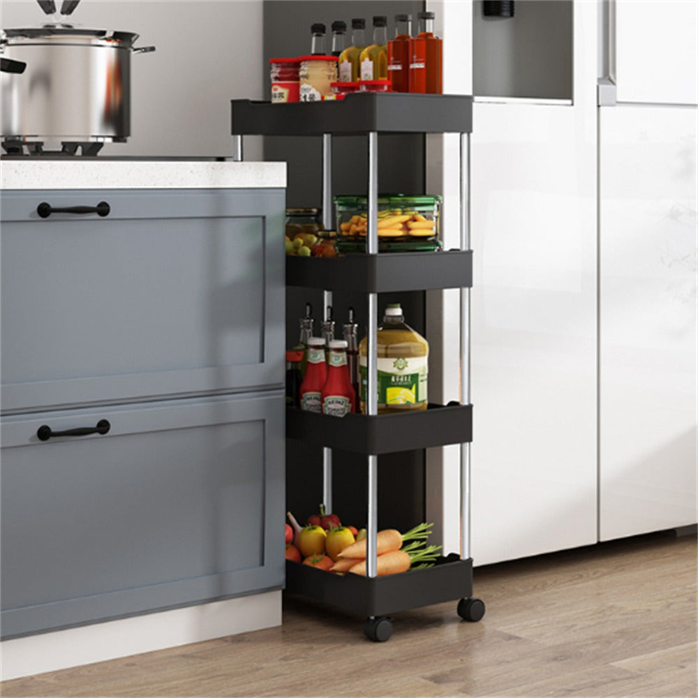 Organizador Multiuso com Rodinhas – Mais Espaço e Organização para sua Cozinha