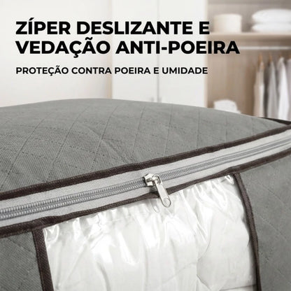 Organizador de Roupas com Visor Transparente – Proteção, Organização e Praticidade para seu Guarda-Roupa