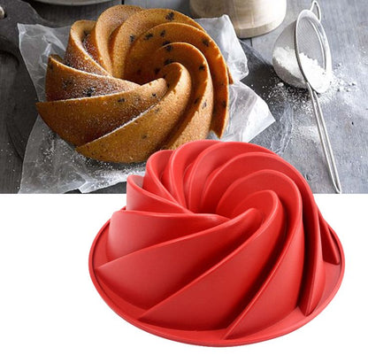Forma Vazada de Silicone para Bolo Formato Espiral