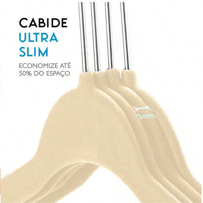 Cabide De Veludo Ultrafino (Kit)