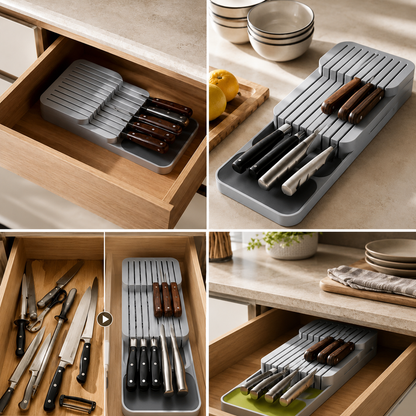 Kit com 2 Organizadores para Talheres e Facas