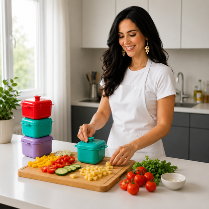 Kit 5 Panelas Caçarolas  para Freezer e Micro-ondas