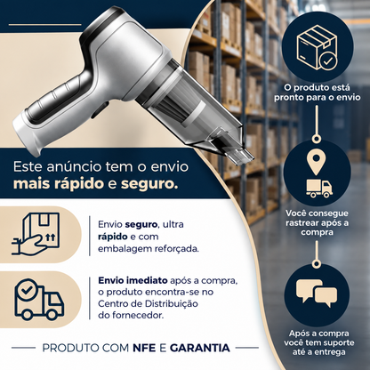 Mini Aspirador De Pó 3 Em 1 Sem Fio USB
