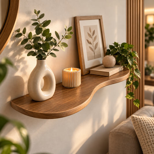 Prateleira Orgânica MDF Flutuante Decorativa Housee