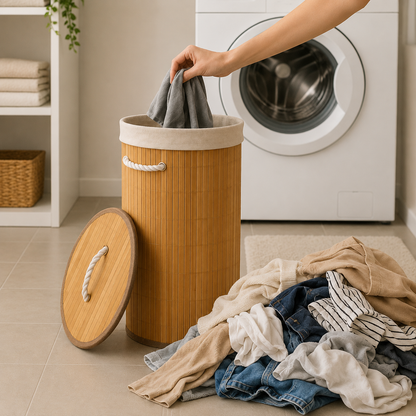 Cesto Organizador para Roupas com Tampa