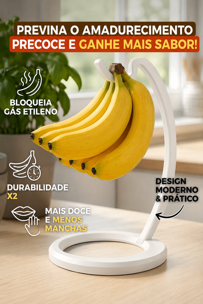 Suporte para Bananas Premium – Conservação Inteligente e Elegância para sua Cozinha