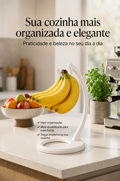 Suporte para Bananas Premium – Conservação Inteligente e Elegância para sua Cozinha