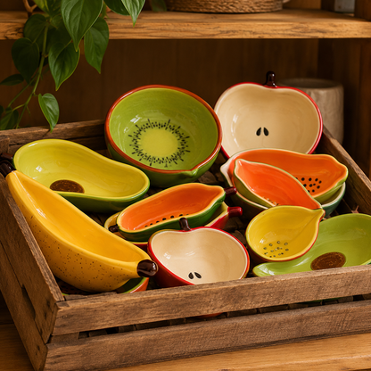 Bowl de Cerâmica em Formato de Fruta