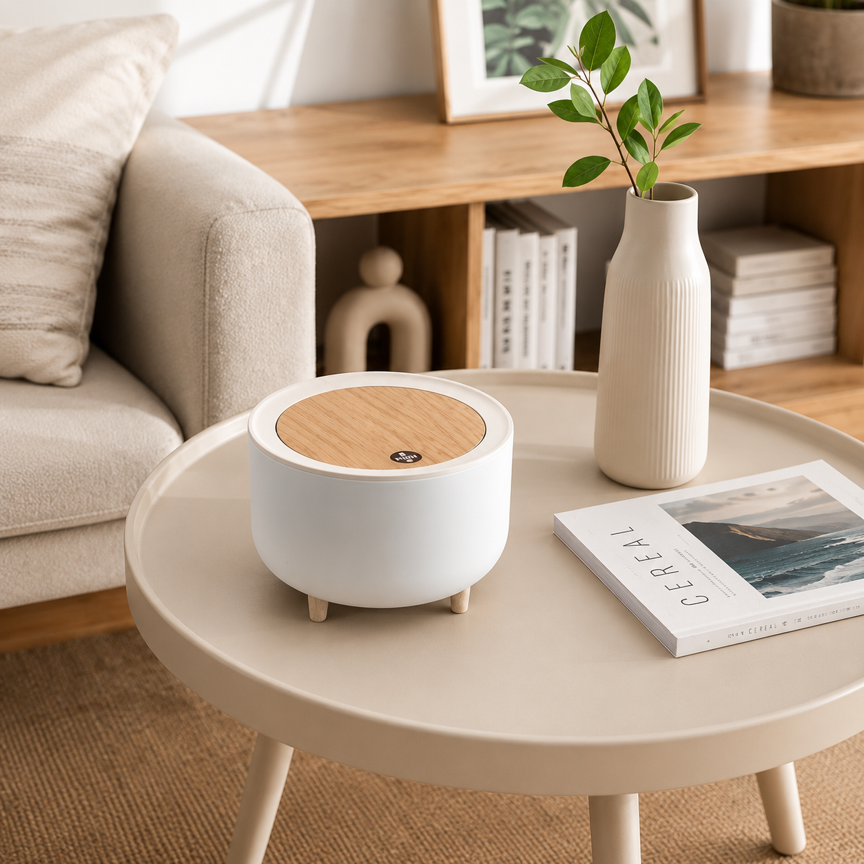 Mini Lixeira Multiuso de Mesa com Tampa – Compacta, Elegante e Funcional para Escritório, Cozinha e Lavabo