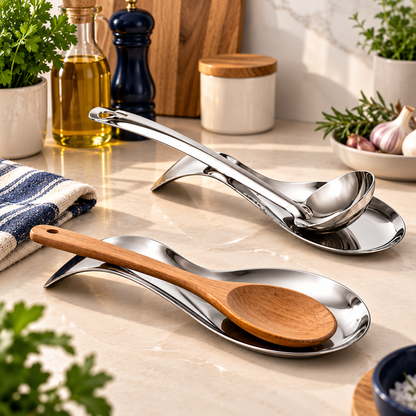 Descanso de Colher em Aço Inox Premium – Oferta Compre 1 e Leve 2 ou Compre 2 e Leve 3