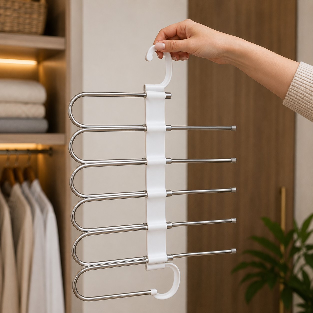 Cabide Organizador Multifuncional para Calças