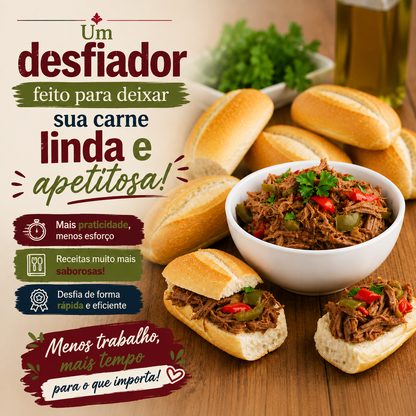 Desfiador Manual de Carnes, Frango e Peixes