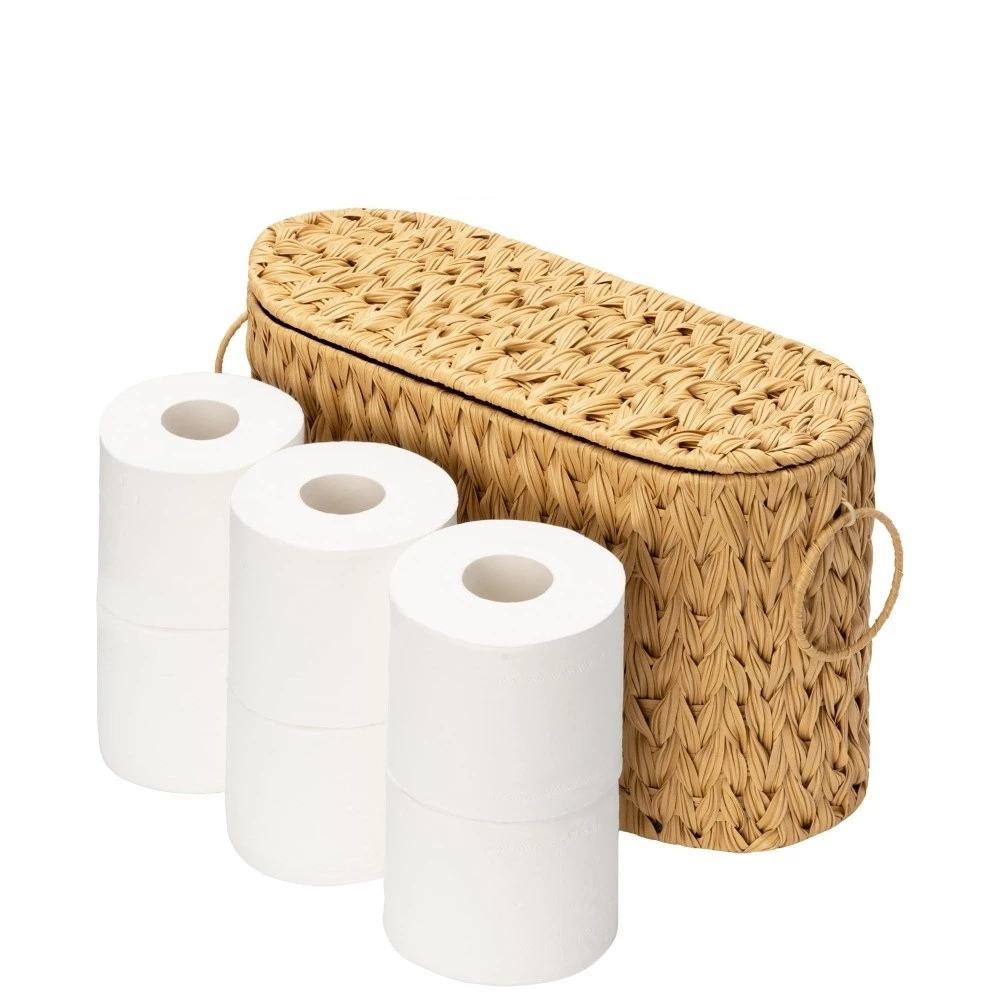 Cesta De Vime Armazenamento De Papel Higiênico