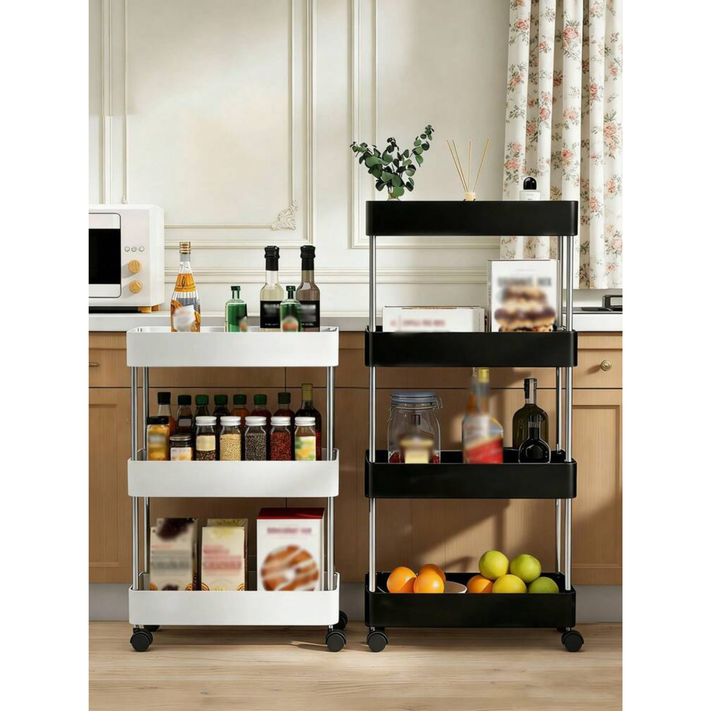 Organizador Multiuso com Rodinhas – Mais Espaço e Organização para sua Cozinha