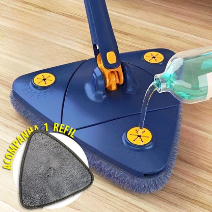 Mop Esfregão Giratório Triangular