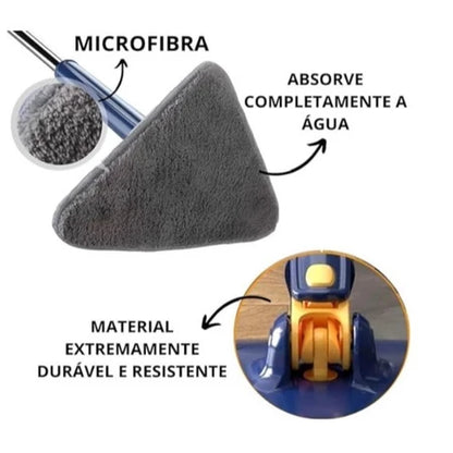Mop Esfregão Giratório Triangular