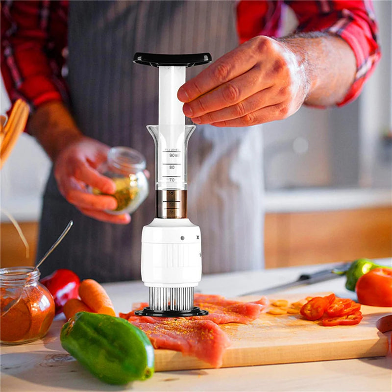 Injetor de Temperos  e Amaciante para Carnes