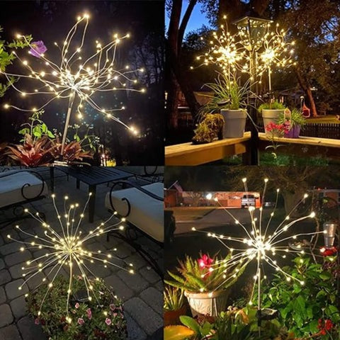 Luminária Led Solar Fogos de Artifício