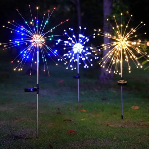 Luminária Led Solar Fogos de Artifício