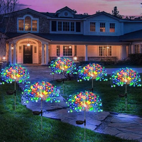 Luminária Led Solar Fogos de Artifício