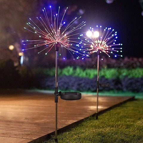 Luminária Led Solar Fogos de Artifício