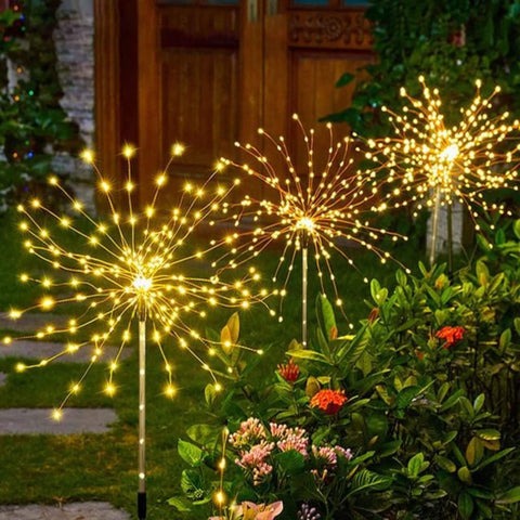 Luminária Led Solar Fogos de Artifício