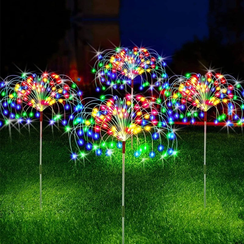 Luminária Led Solar Fogos de Artifício