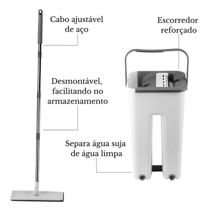 Esfregão Mop Limpeza à Seco