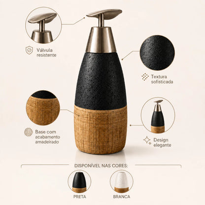 Dispenser Sabonete Líquido De Cerâmica 370ml