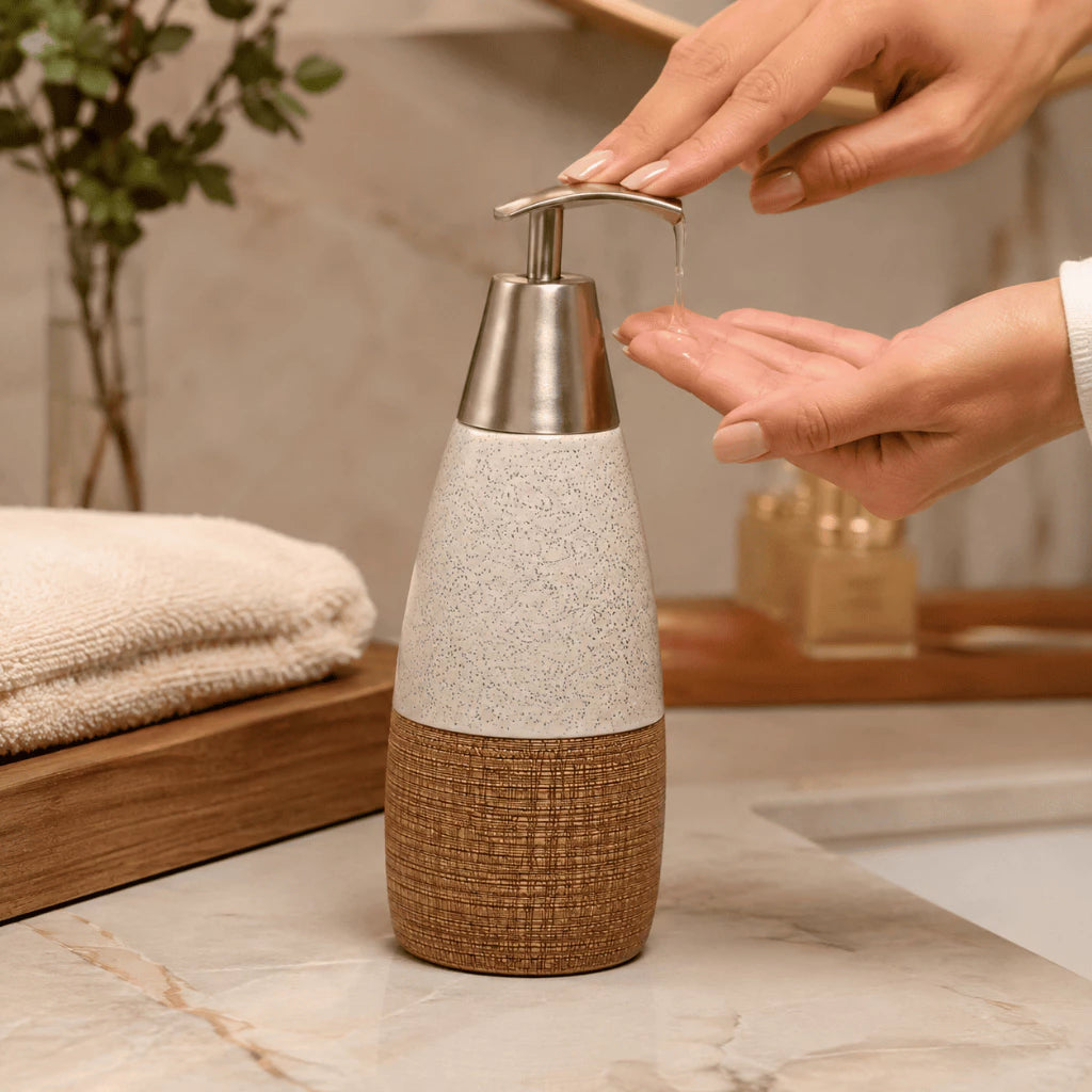 Dispenser Sabonete Líquido De Cerâmica 370ml