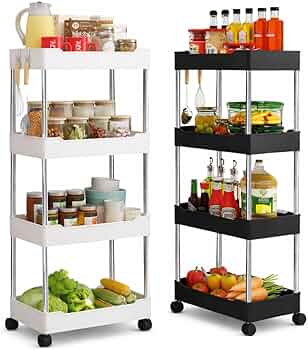 Organizador Multiuso com Rodinhas – Mais Espaço e Organização para sua Cozinha