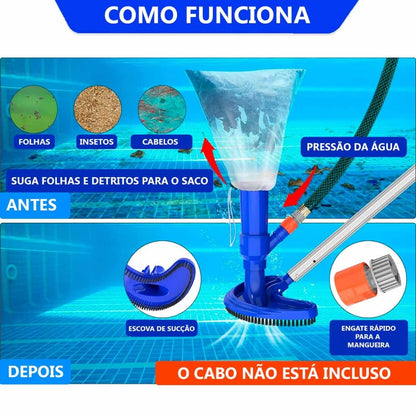 Aspirador de Piscina à Vácuo