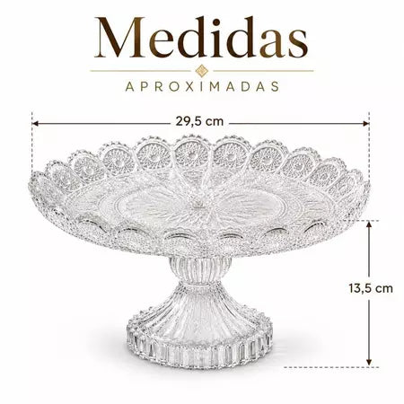 Prato De Bolo Com Pé Margarida Housee