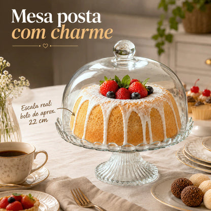 Boleira de Vidro com Cúpula Housee