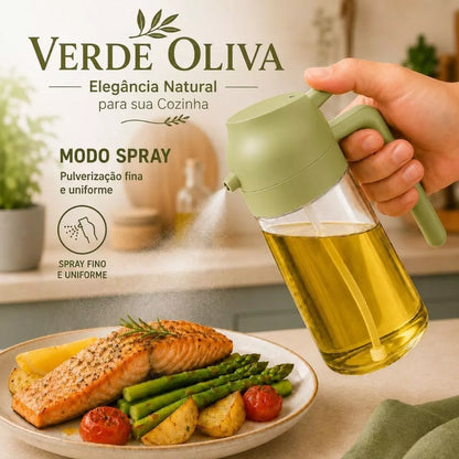 Borrifador Manual para Azeite, Óleo e Vinagre – Pulverizador Spray para Cozinha
