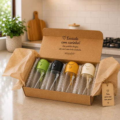 Borrifador Manual para Azeite, Óleo e Vinagre – Pulverizador Spray para Cozinha